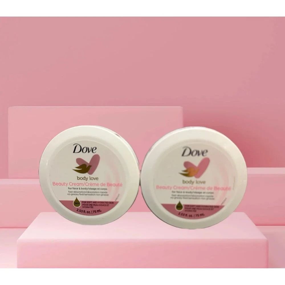 Dove Body Dove Body Love Beauty Cream for Face & Body Hydrating 2.53 oz (2-Pack)